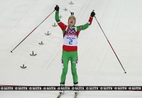 Дарья Домрачева стала трехкратной олимпийской чемпионкой Дарья Домрачева стала трехкратной олимпийской чемпионкой